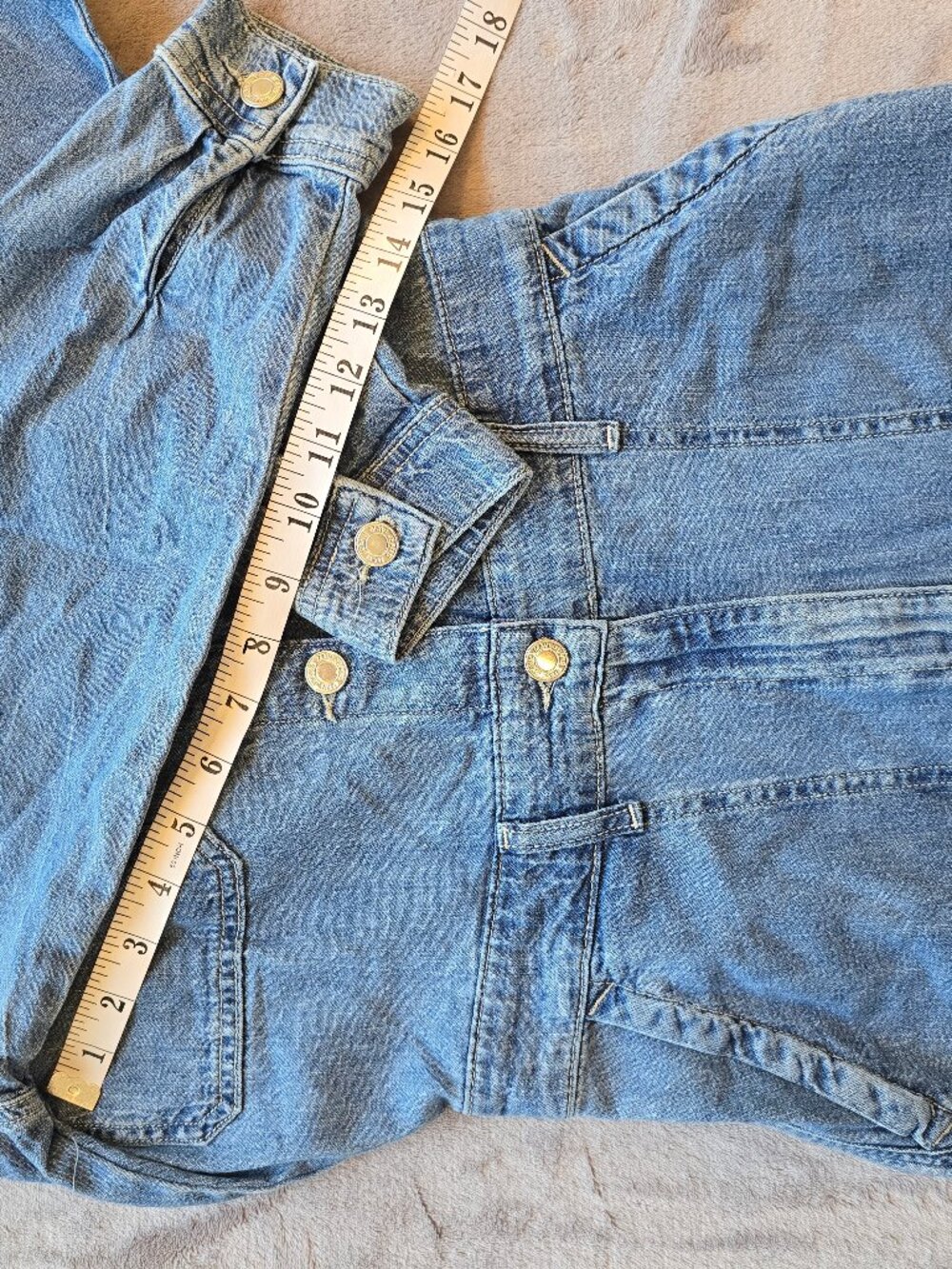 Mavi Ida Denim Utility Jumpsuit Boiler suit womans XS - Picture 8 of 11